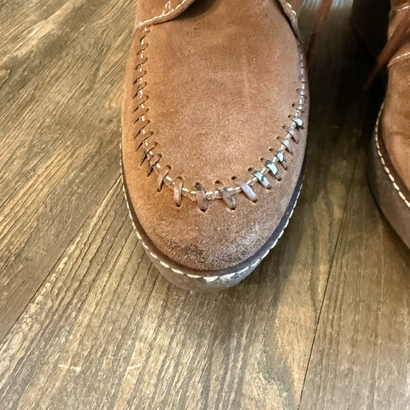 Sam Edelman  Kemper Fringe Tie up Ankle Boot Wedge|Sam Edelman Ankle Boots - Picture 8 of 10